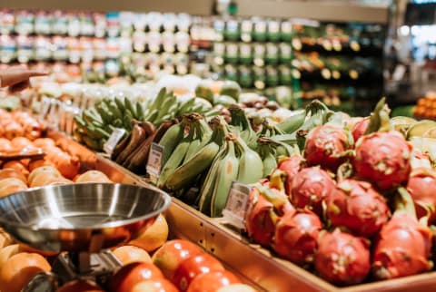 Variety of Produce at a Grocery Store Variety of Produce at a Grocery Store
