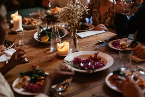 candle lit dinner part with friends candle lit dinner part with friends